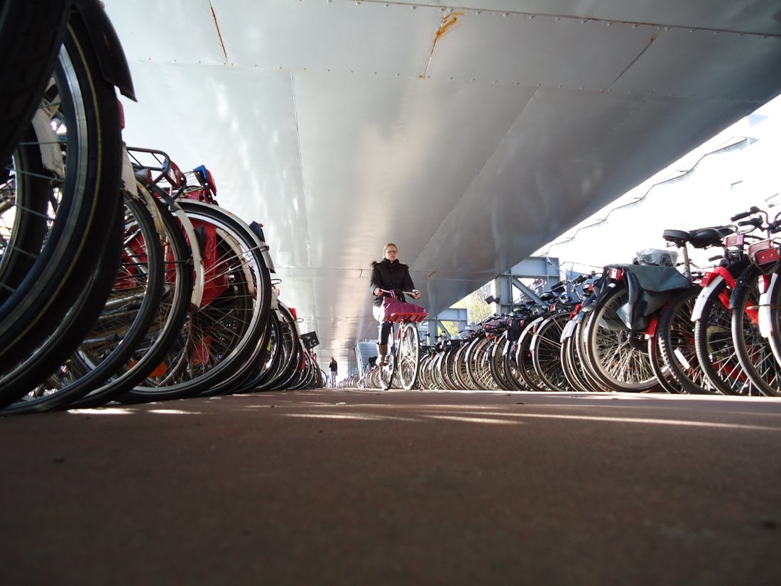 Bicycle parking at railway stations